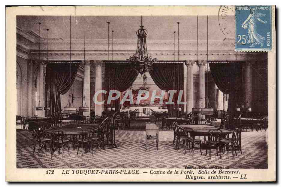 CPA Le Touquet Paris Plage Casino de la Foret Salle de Baccarat 