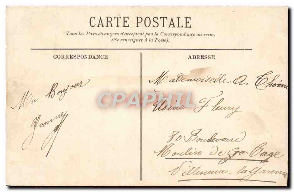 Boulogne-sur-Mer — Type de Matelote — Éditeur Postes, n° 321 — Verso