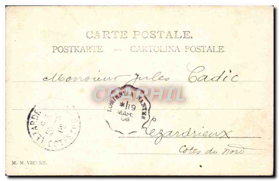 CPA Fantaisie Femme — Verso