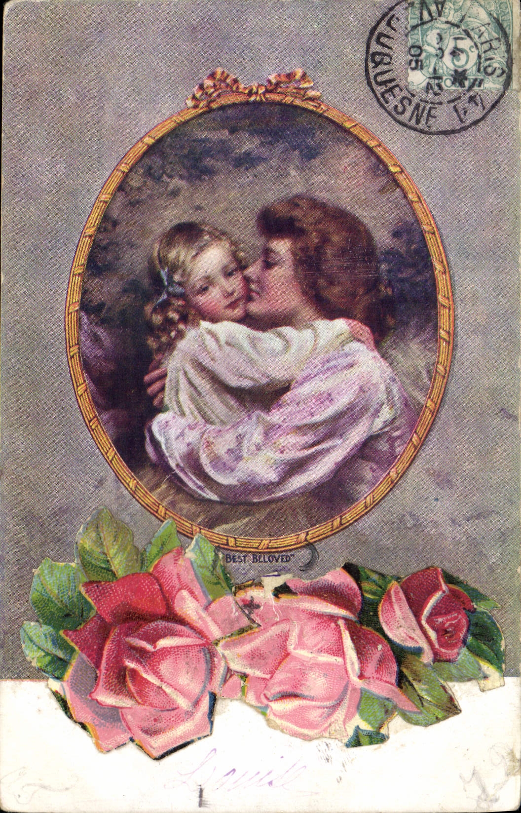 CPA Fantaisie Femme Enfant