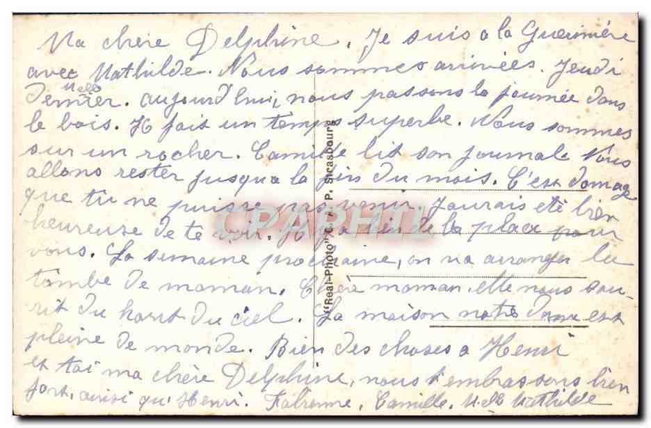 Ile de Noirmoutier — Ecke der Küste (Anse Rouge) — Verlag C.P.A. — Rückseite