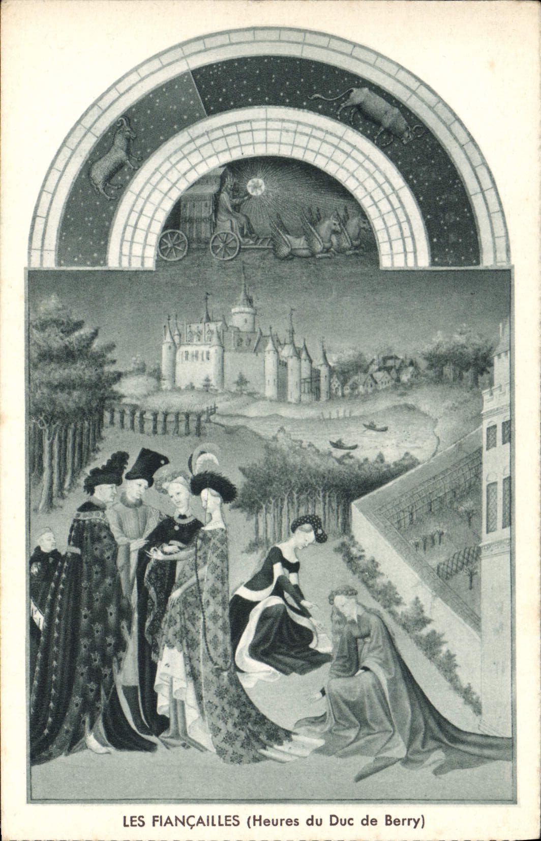 CPA Les Fiancailles Heures du Duc de Berry
