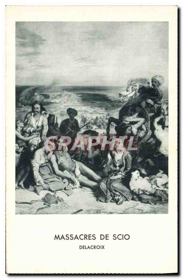 CPA Massacres De Scio Delacroix