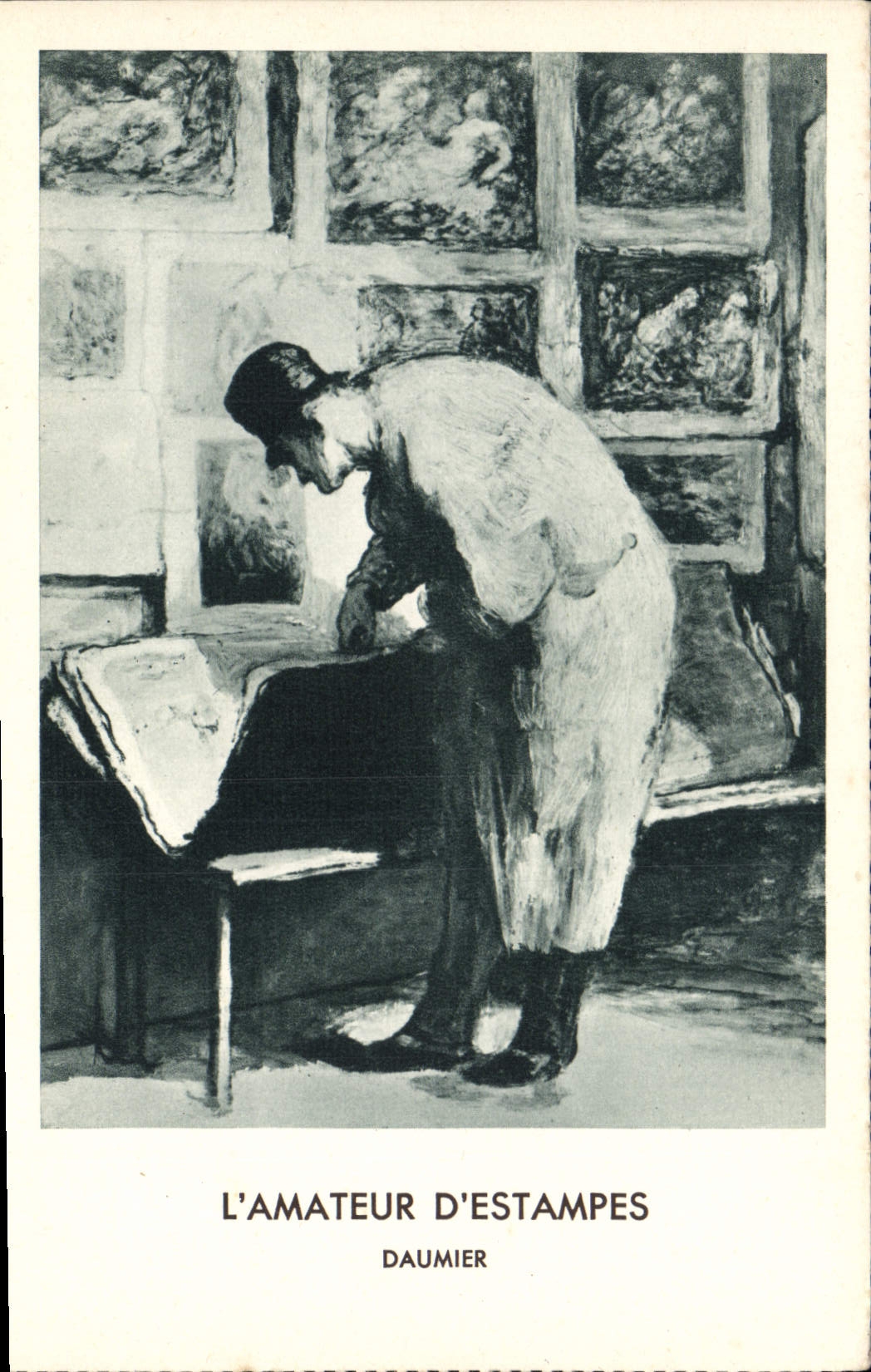 CPA L'Amateur D'Estampes Daumier