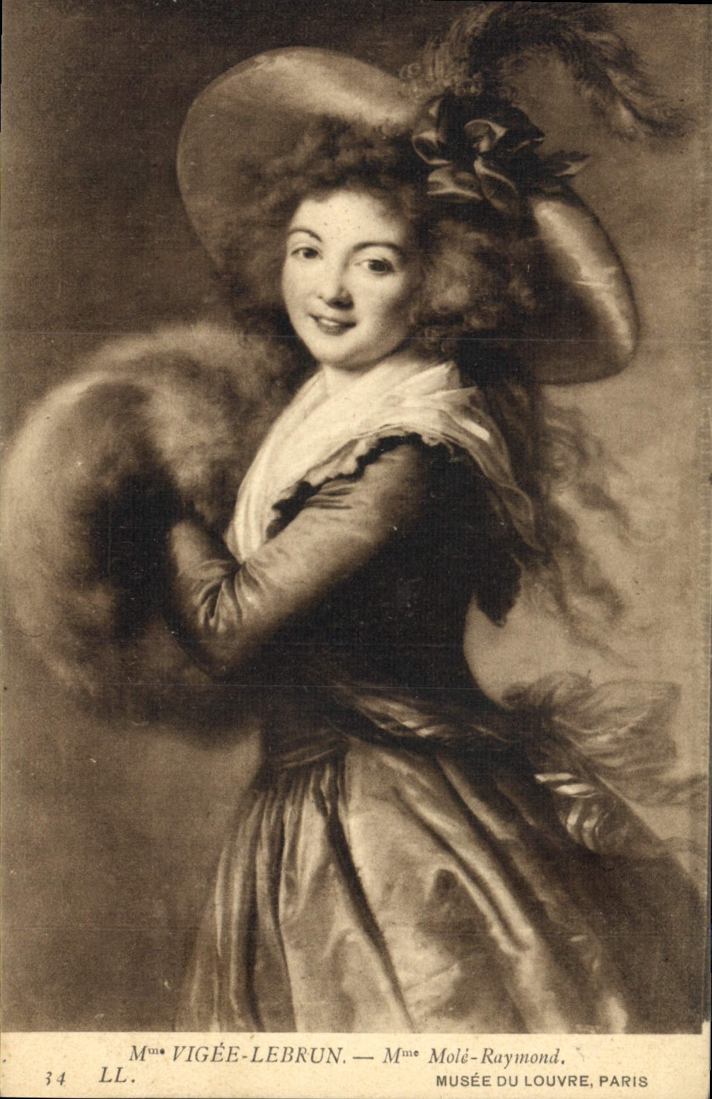 CPA Vigee Lebrun Paris Musee du Louvre Mme Mole Raymond