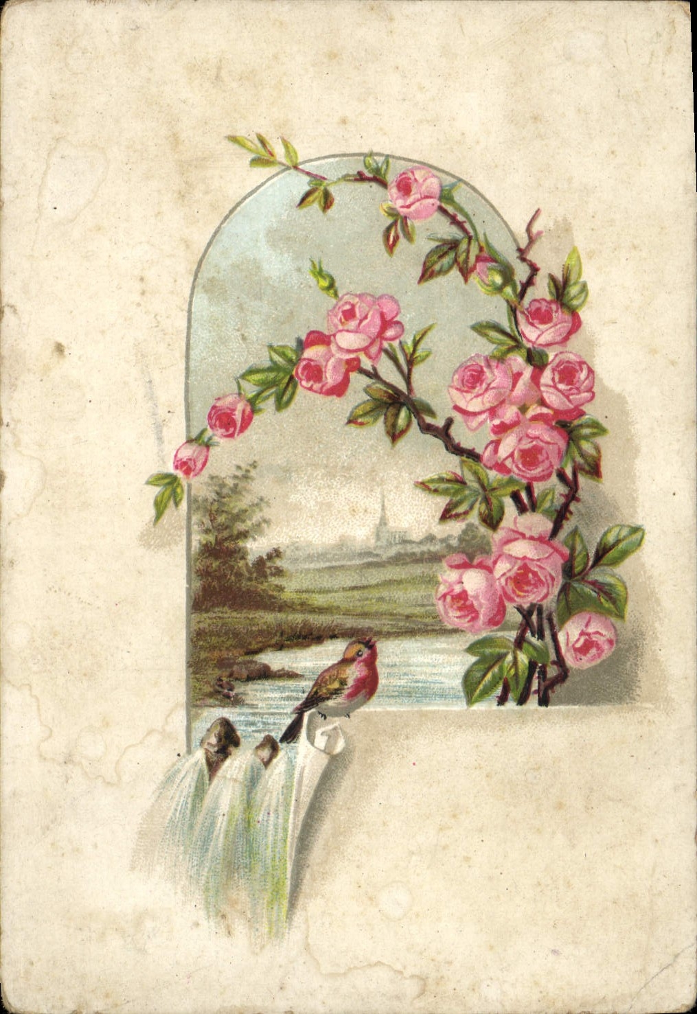 CPA Fantaisie Fleurs