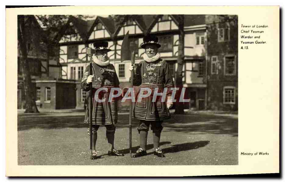 CPA London Tower Chief Yeoman Warder and Yeoman Gaoler 