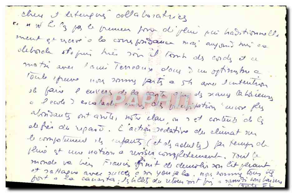 CPM Chamonix Aiguilles Charmoz  — Verso