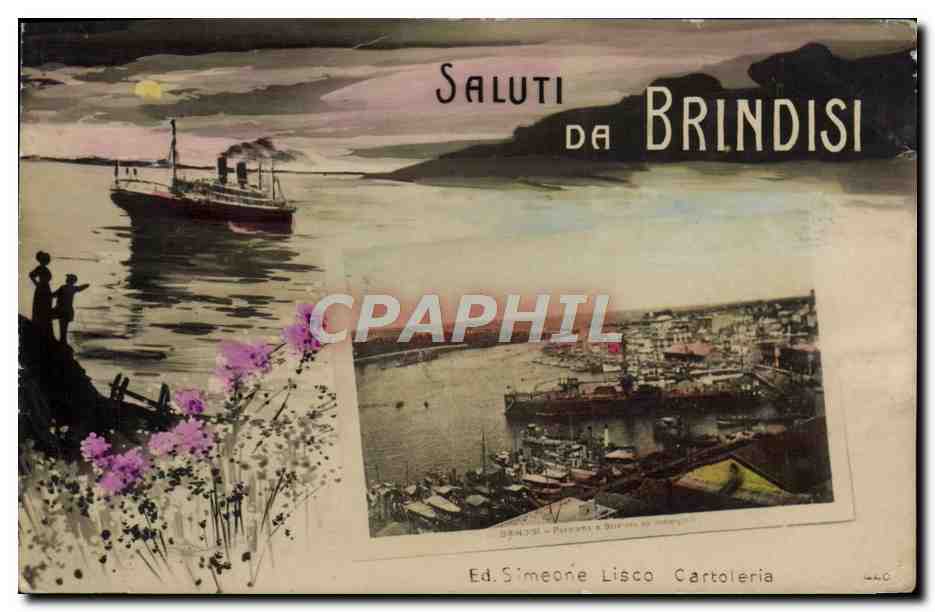 CPA Saluti Da Brindisi