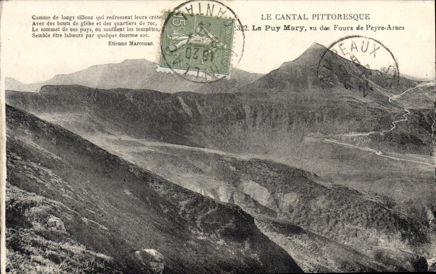 CPA Le Cantal Pittoresque Le Puy Mary Vu Des Fours de Peyre Arses