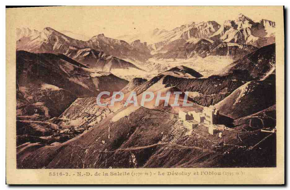 CPA Nd de la Salette Le Devoluy et l'Obiou