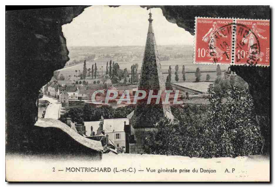 CPA Montrichard Vue Generale Prise du Donjon