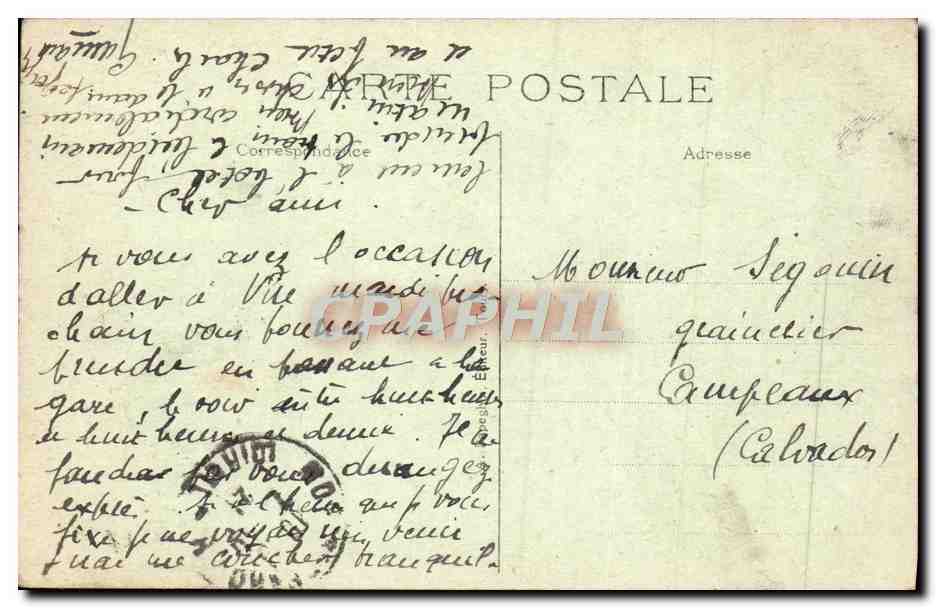 CPA Montrichard Vue Generale Prise du Donjon — Rückseite