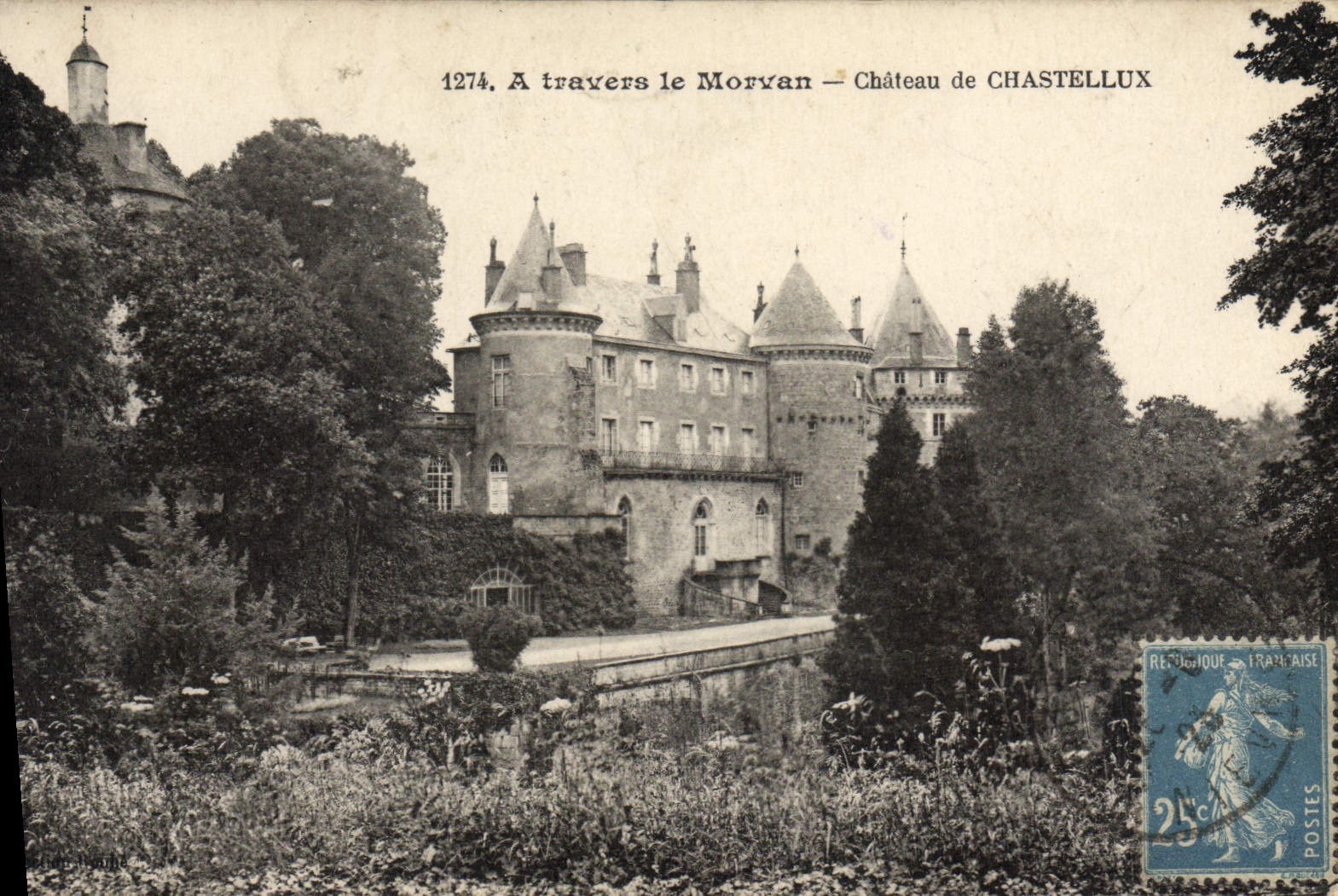 CPA Chateau Chastellux A Travers le Morvan