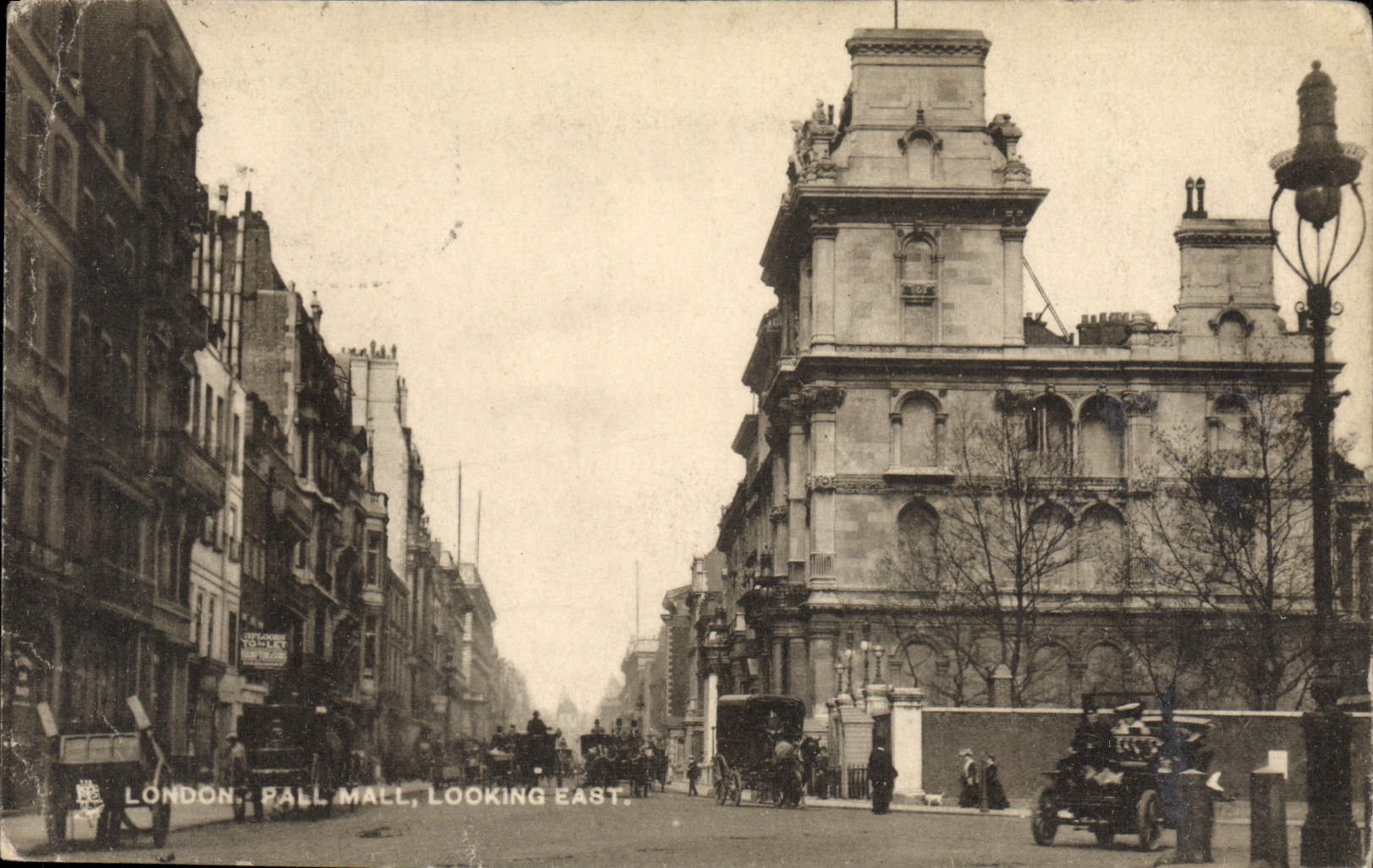 CPA London Pall Mall Looking East