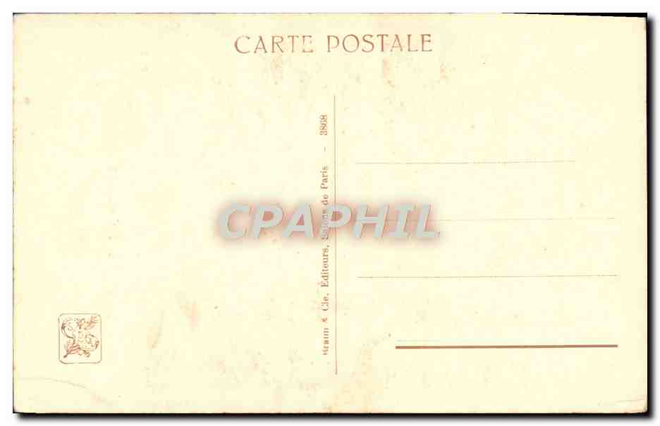 CPA Les Jumelles — Verso
