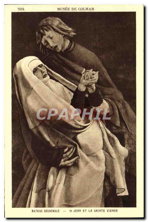 CPA Mathias Grunewald St Jean Et La Sainte Vierge Musee de Colmar