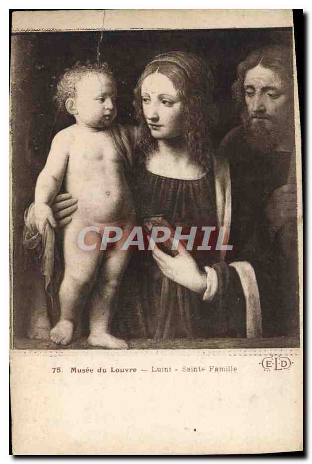 CPA Musee Du Louvre Luini Sainte Famille