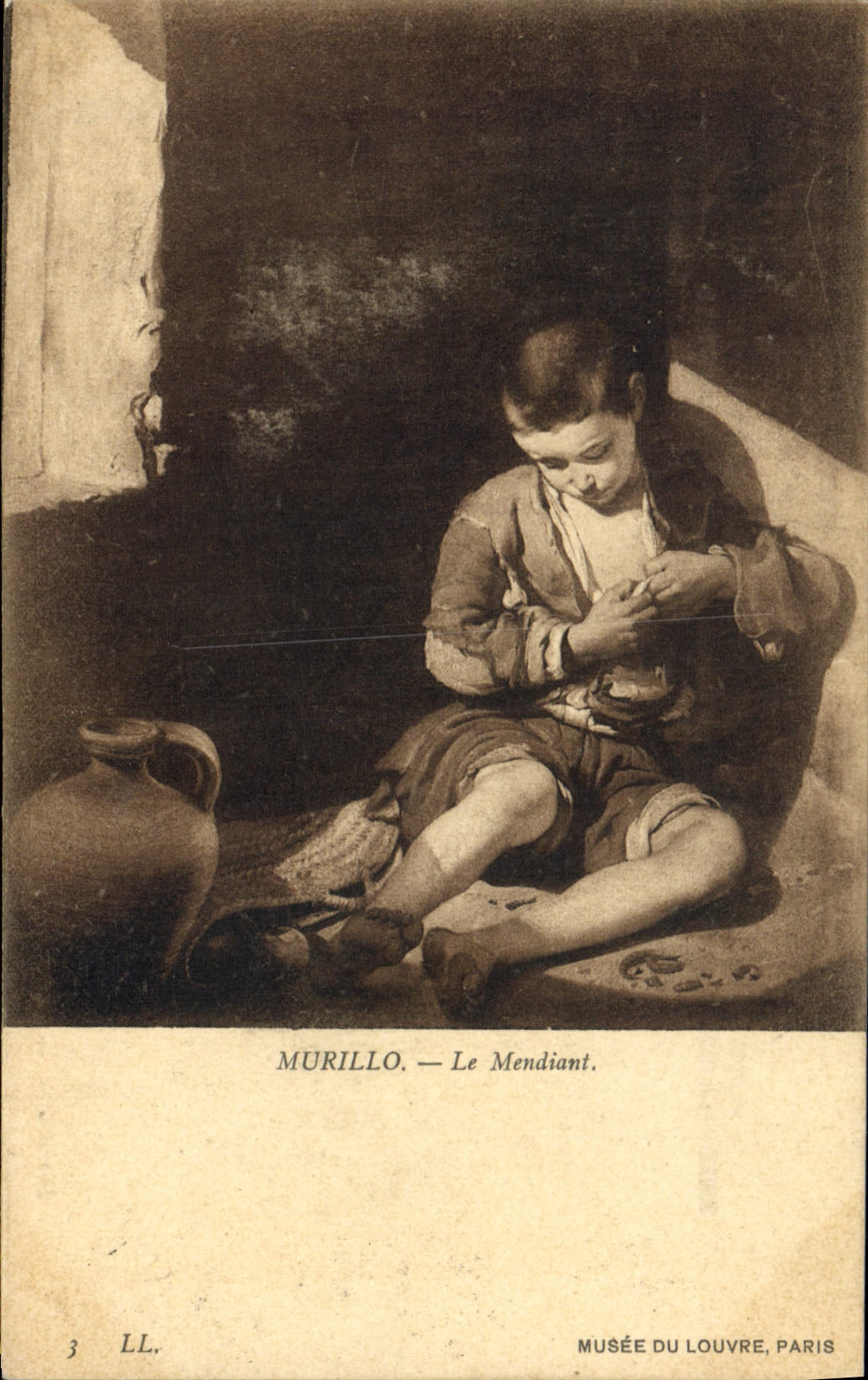 CPA Musee Du Louvre Paris Le mendiant 
