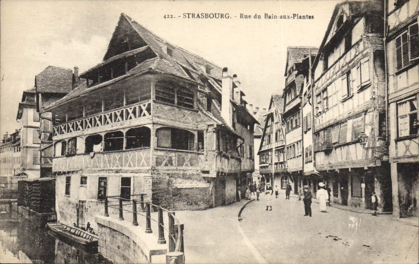 CPA Strasbourg Rue Du Bain Aux Plantes