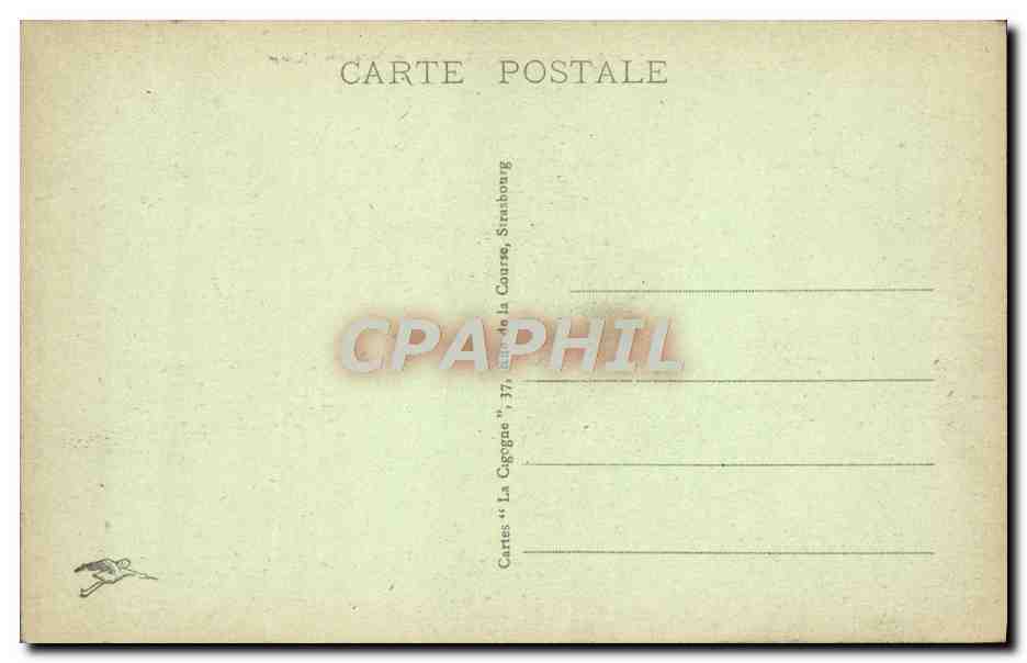 CPA Strasbourg Rue Du Bain Aux Plantes — Back