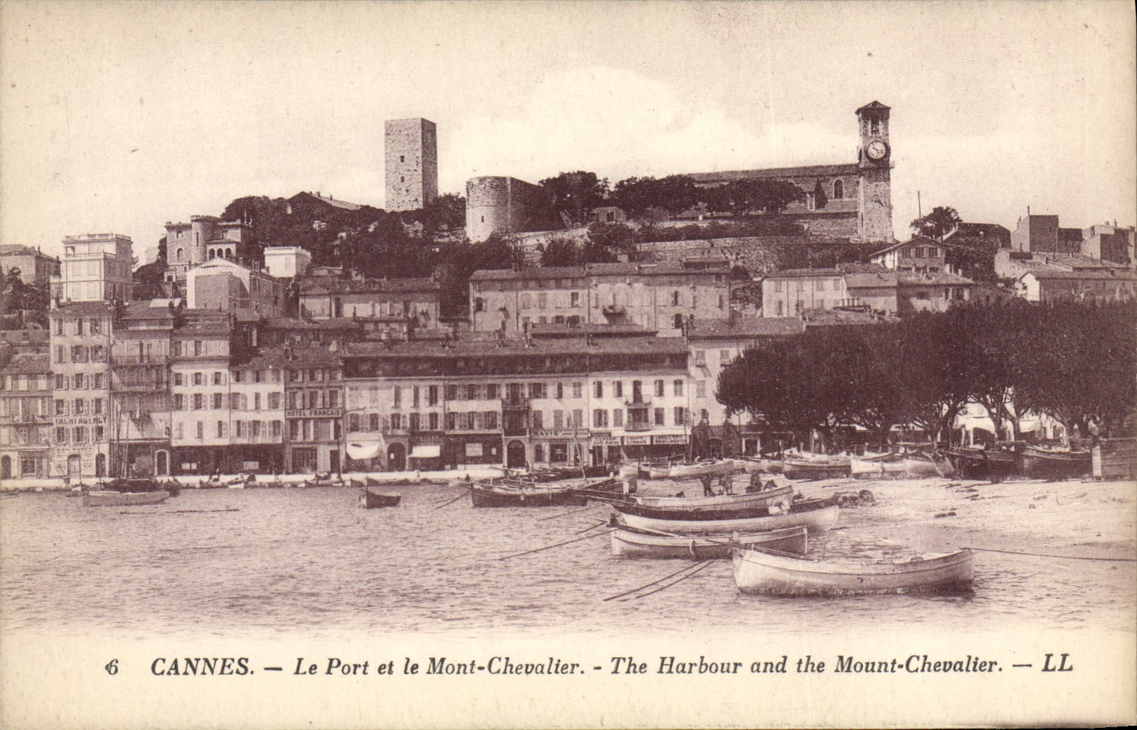 CANNES — Le Port et le Mont-Chevalier — LL