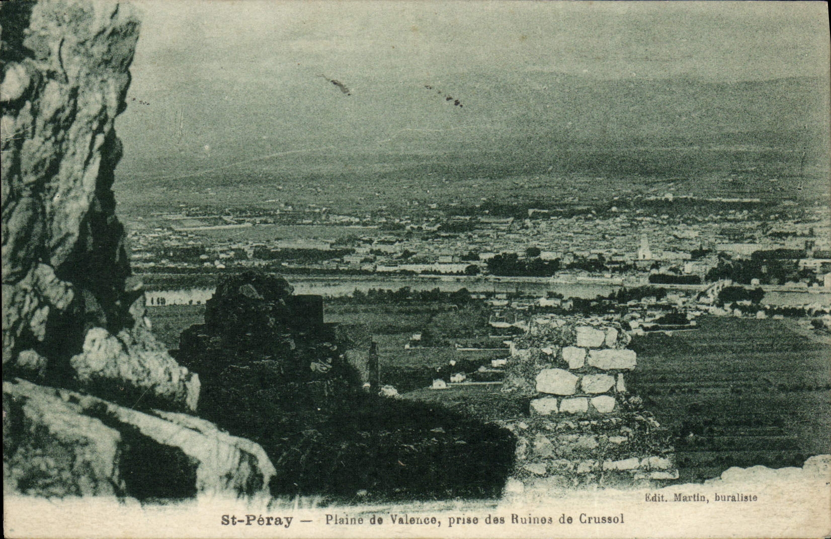 CPA St Peray Plaine De Valence Prise Des Ruines De Crussol