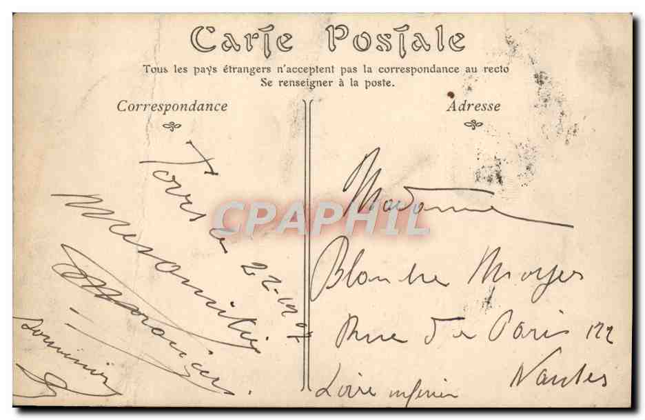 CPA Tours Le Pont Saint Symphorien — Verso