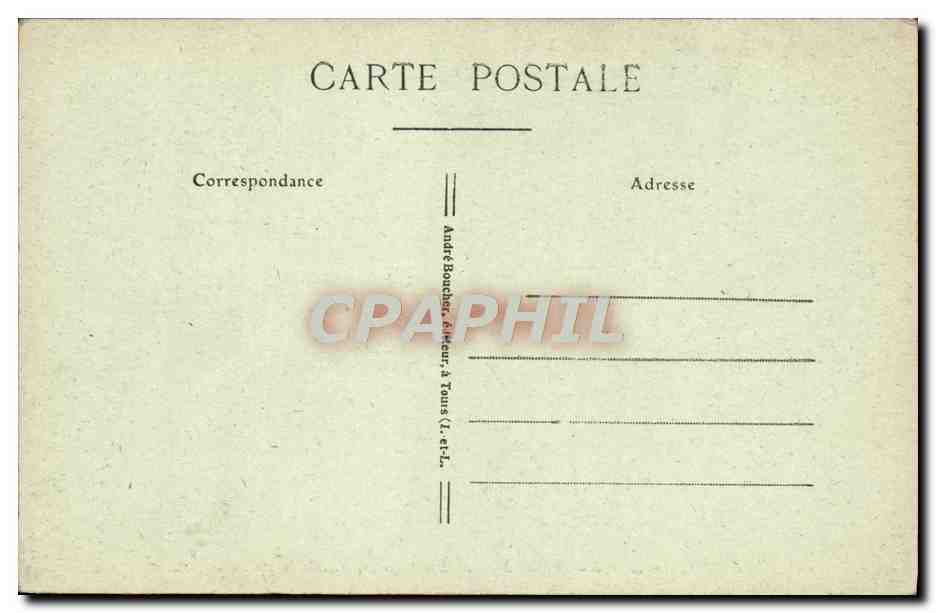 CPA Tours Maisons des 12 et 13eme Place Plumereau  — Rückseite