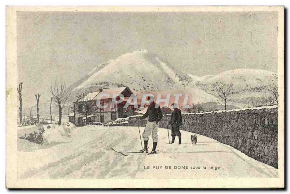 CPA Le Puy De Dome Sous la Neige Ski