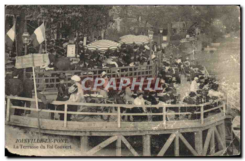 CPA Joinville Le Pont La Terrasse du Bal Couvert