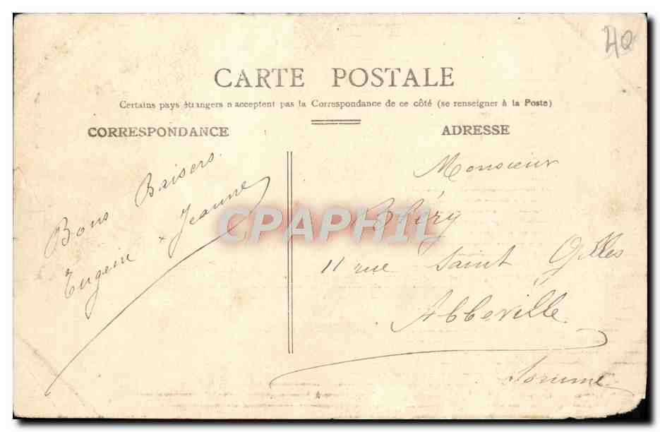 CPA Joinville Le Pont La Terrasse du Bal Couvert — Verso
