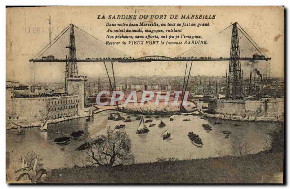 CPA La Sardine Du Port De Marseille