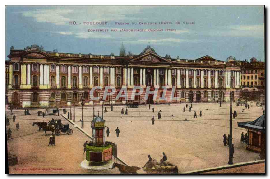 CPA Toulouse Facade Du Capitile L'Hotel De Ville
