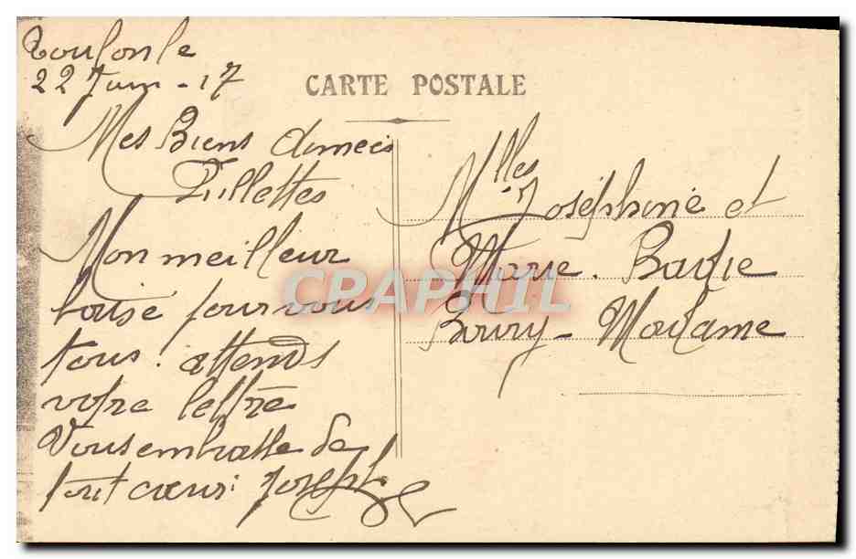 CPA Toulon La Caisse d'Epargne — Verso