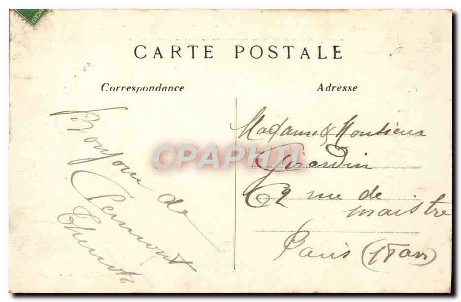 Clermont-Ferrand (P.-de-D.) — Place de Jaude vue prise du Grand Hôtel et Hôtel de la Poste — L'Hirondelle, Paris, n°419 — Rückseite