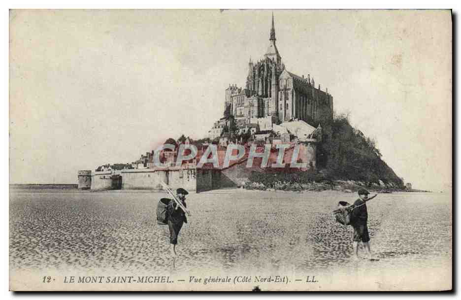 Le Mont Saint-Michel — Vue générale (Côté Nord-Est) — LL. n°12