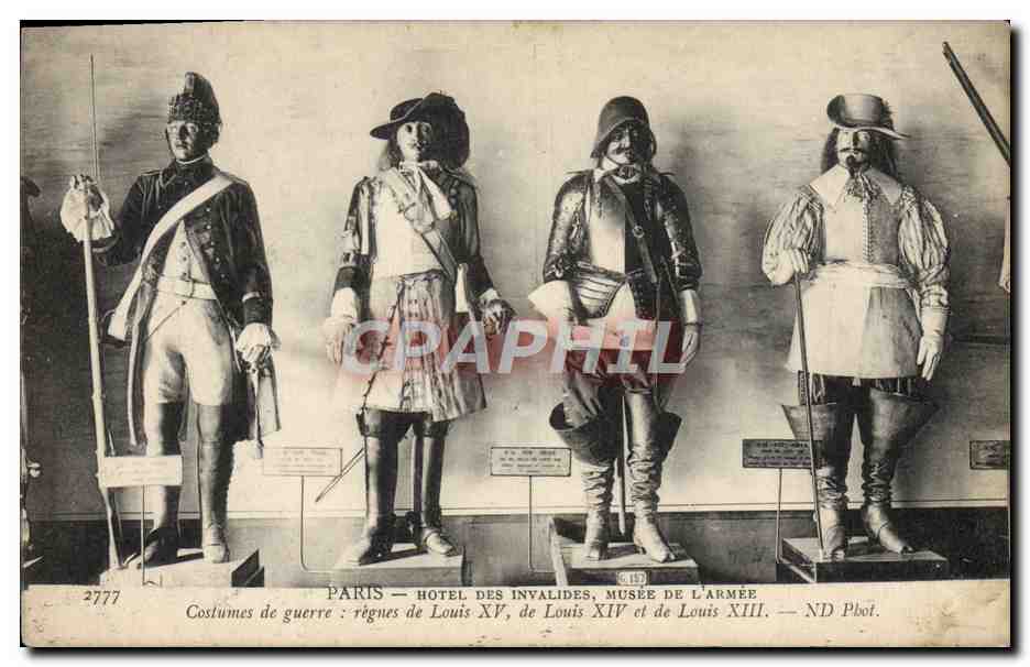 CPA Paris Hotel Des Invalides Musee De L'Armee Louis XV Louis XIV Louis XIII Militaria 