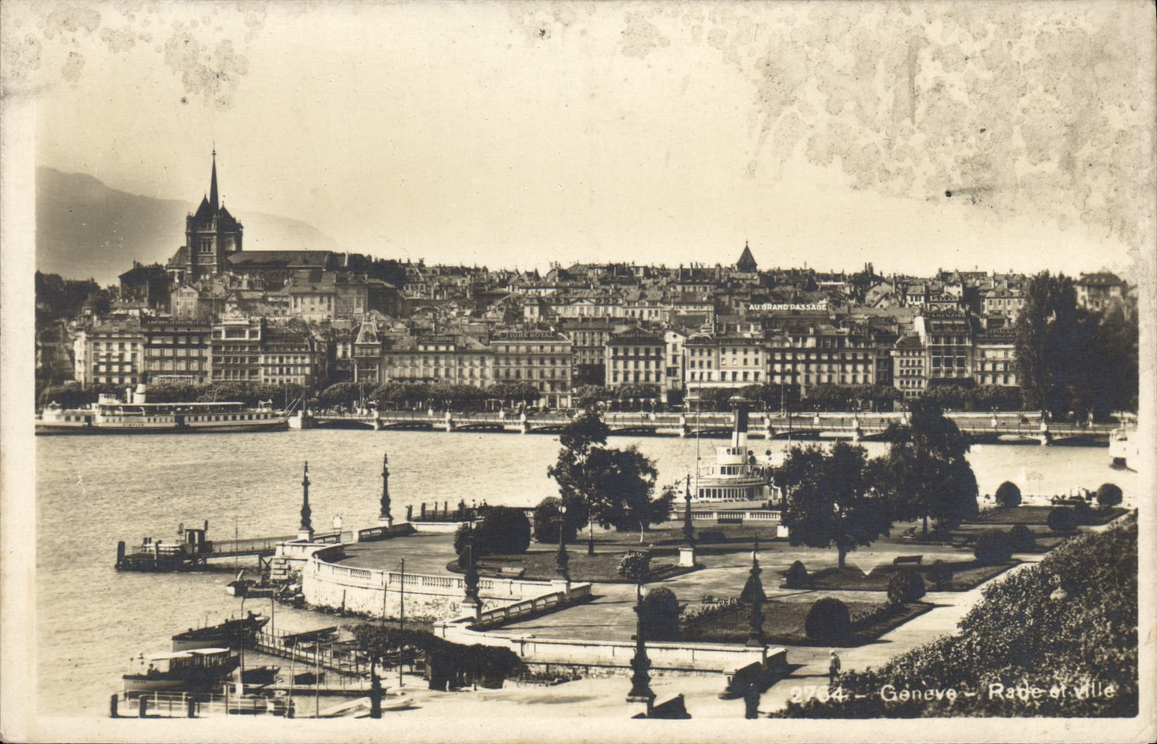 Genève - Rade et ville — vue depuis le Grand Dassage — Société Graphique Neuchâtel n°2734