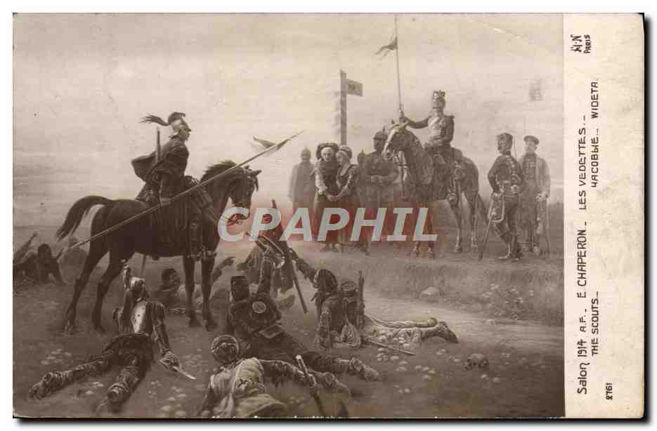 CPA Salon 1914 Chaperon Les vedettes The scouts Scout