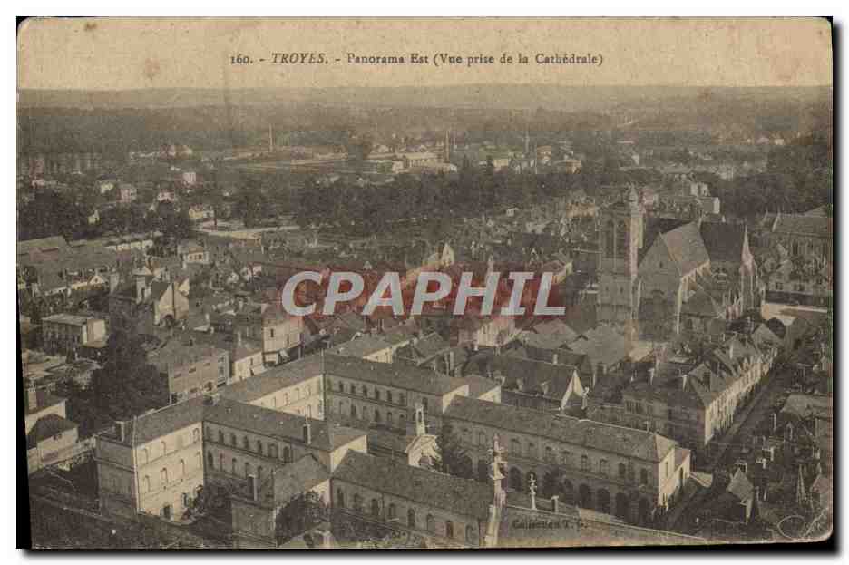 CPA Troyes Panorama Est Vue prise de la cathedrale 