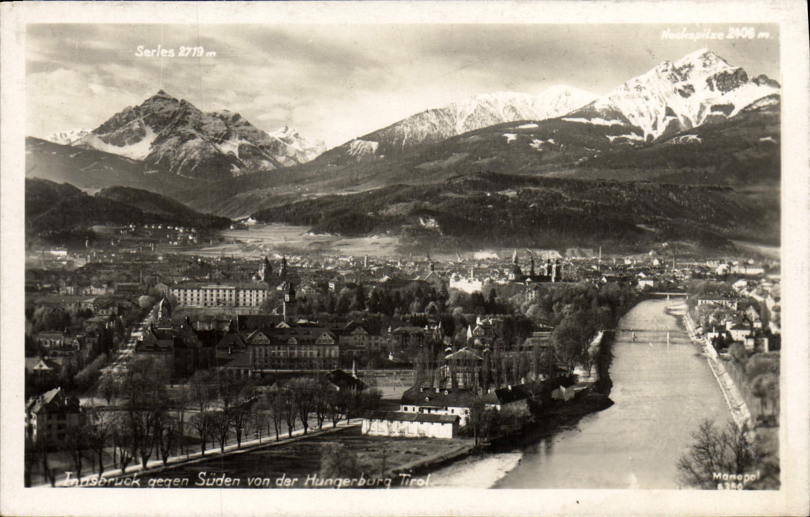 CPA Innsbruck Gegen Suden Von Der Hungerburg Tirol