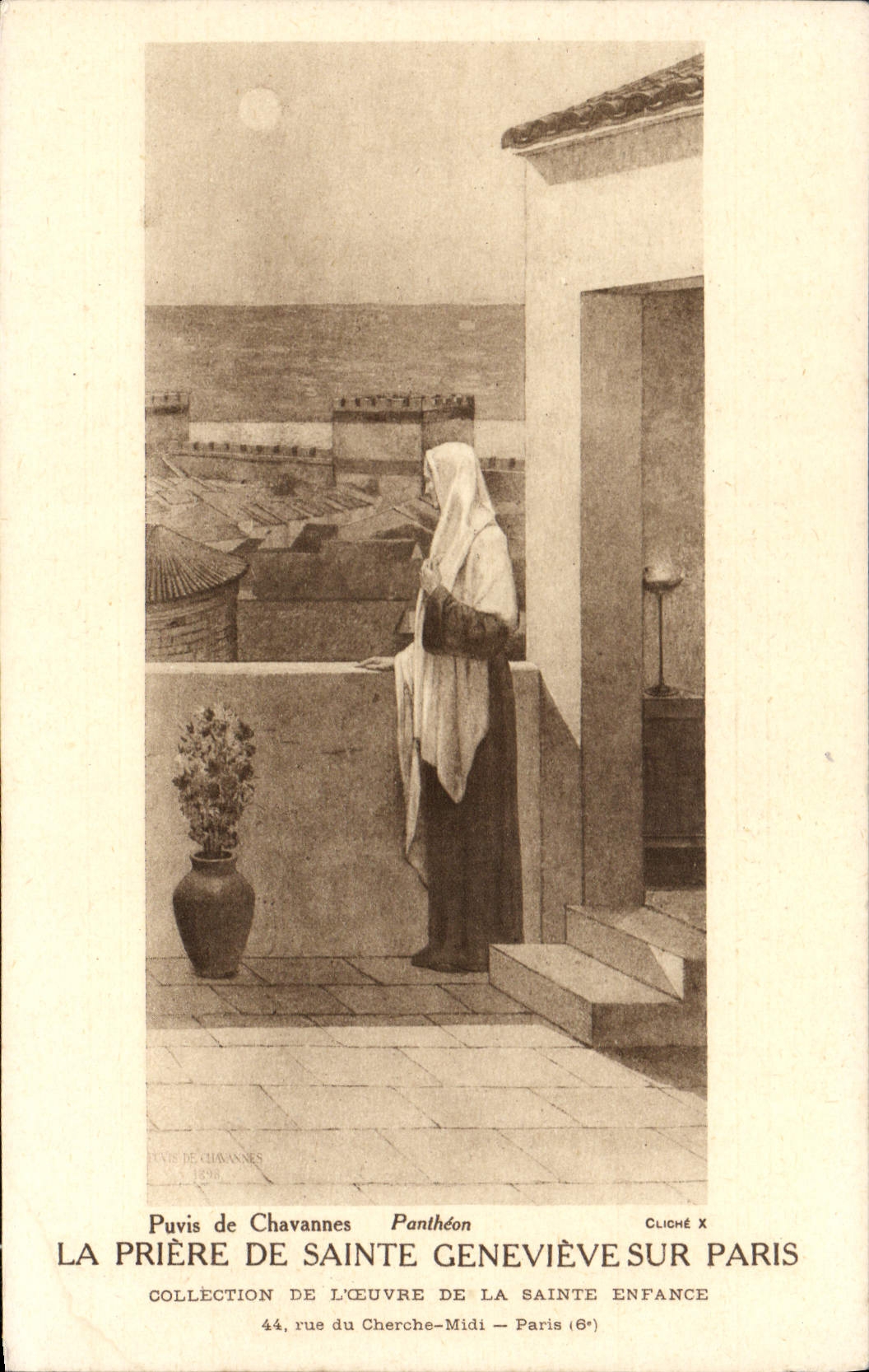 CPA La Priere De Sainte Genevieve Sur Paris Puvis de Chavanne Pantheon 