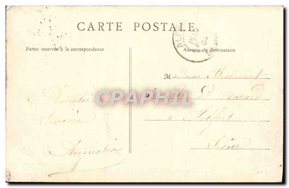 Lyon — Pont de Tilsilt, Cathédrale et Coteau de Fourvière — B. K., PARIS — Verso