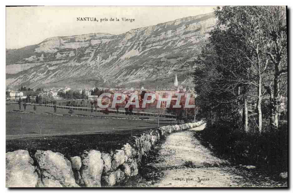 NANTUA, pris de la Vierge — vue panoramique — Laloès, phot. Nantua