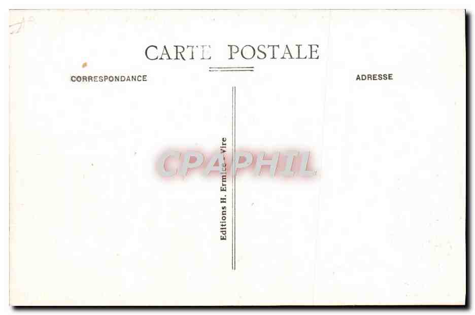 CPA Vire La Partie Superieure Du Vieux Beffroi — Rückseite