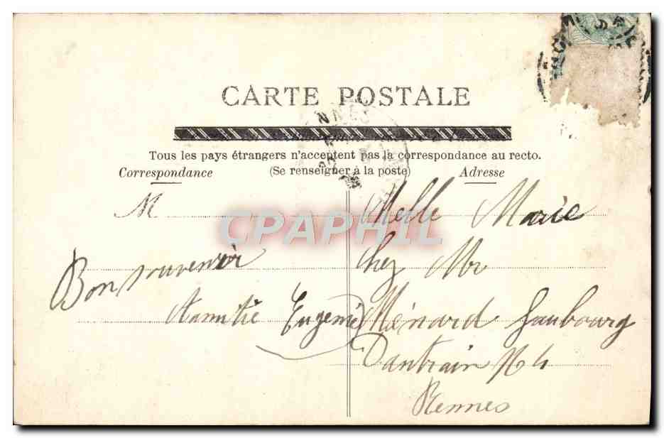 CPA La Normandie Alencon Ensemble de l'eglise Notre Dame — Rückseite