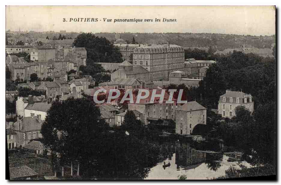 CPA Poitiers Vue Panoramique Vers les Dunes
