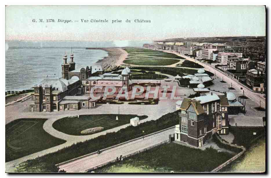 CPA Dieppe Vue generale prise du Chateau