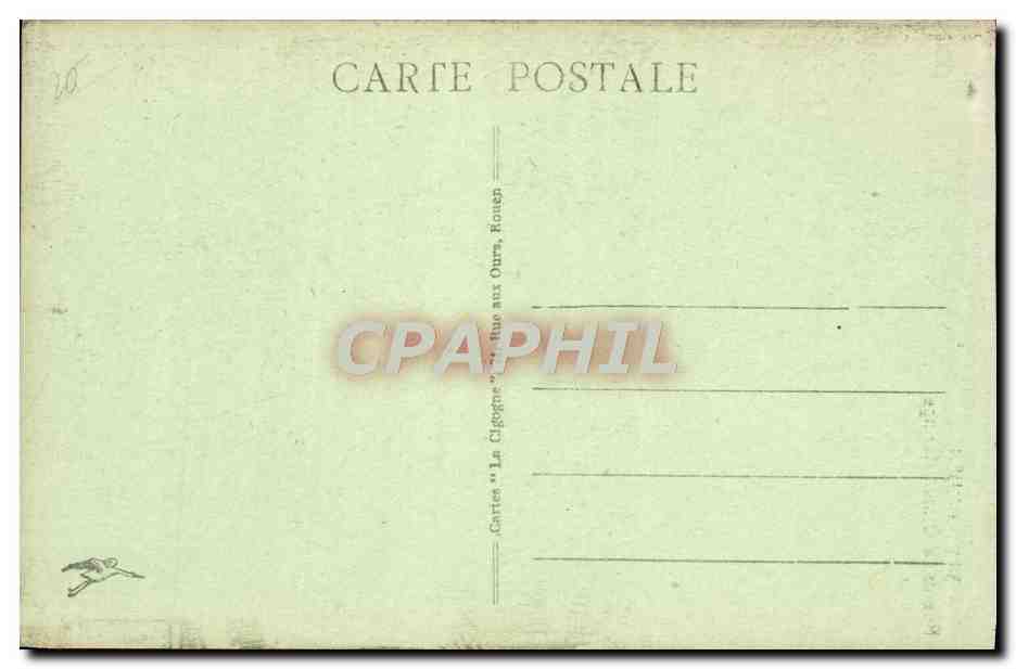 CPA Rouen Rue de la Grosse Horloge — Rückseite